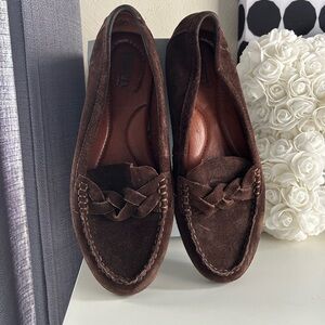 Born Brown Suede Loafers